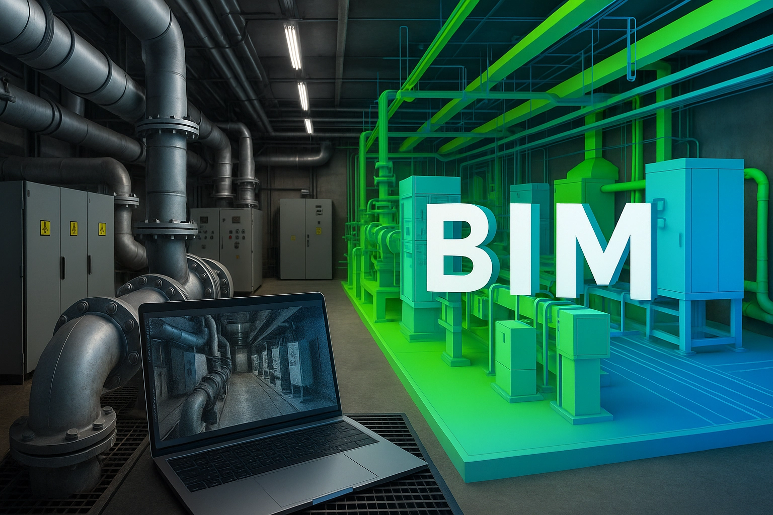 Mantenimiento Predictivo en Plantas Eléctricas: Anticiparse con Escaneo 3D y BIM