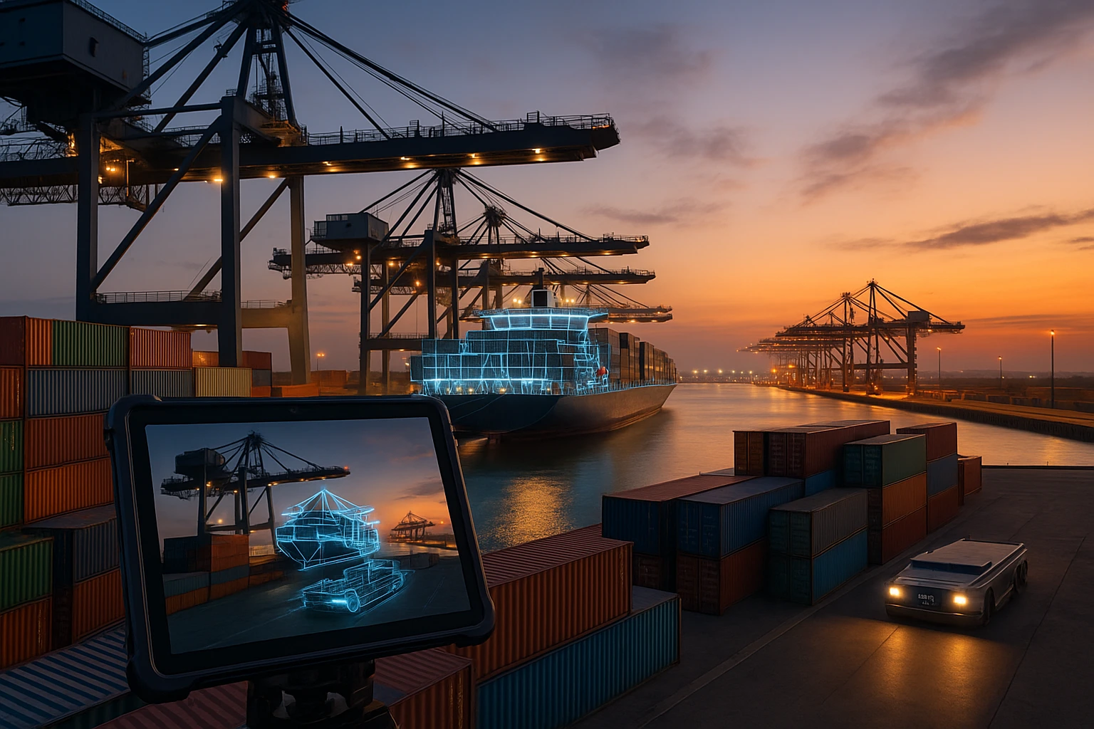 Puertos y Almacenes Inteligentes: Revolución de Gemelos Digitales